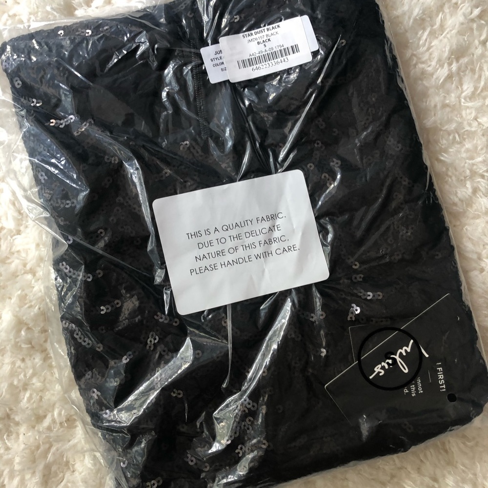 NWT Lulus Black Sequin Bodycon Dress - Picture 6 of 7